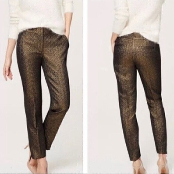 Ann Taylor Loft Marisa Metallic Pants - Picture 1 of 6